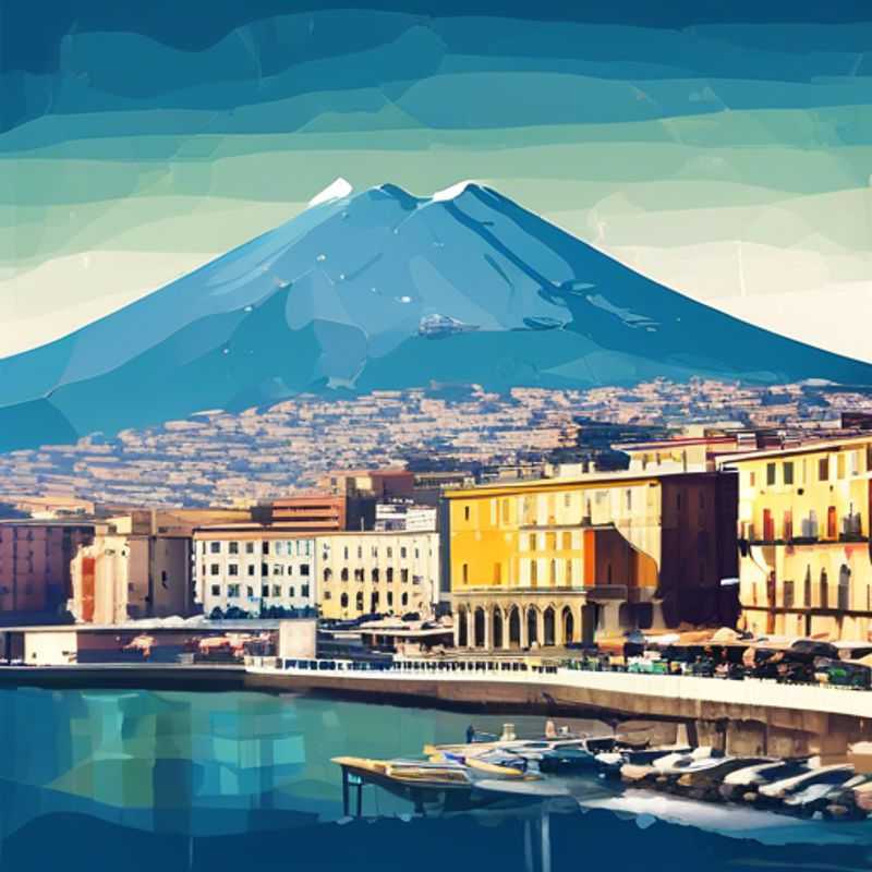 A couple strolling hand-in-hand through the charming cobblestone streets of Napoli, Italy, immersing themselves in the vibrant local culture and stunning seaside vistas during their 3-week winter getaway as The Romantic Travelers.